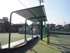 テニス場 施設日除けテント