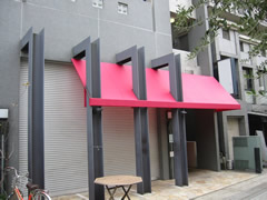 デザインテント (支柱に施工)